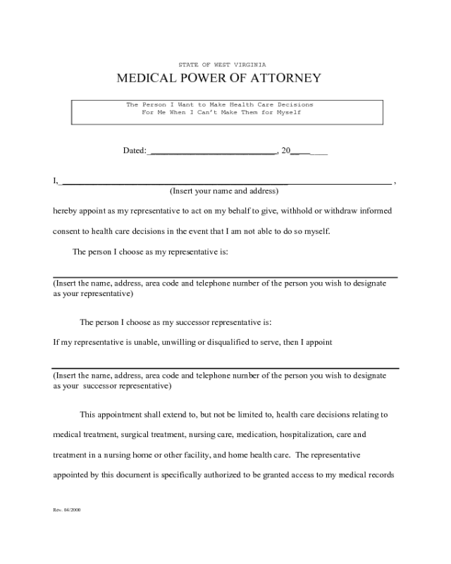 medical-power-of-attorney-west-virginia-edit-fill-sign-online