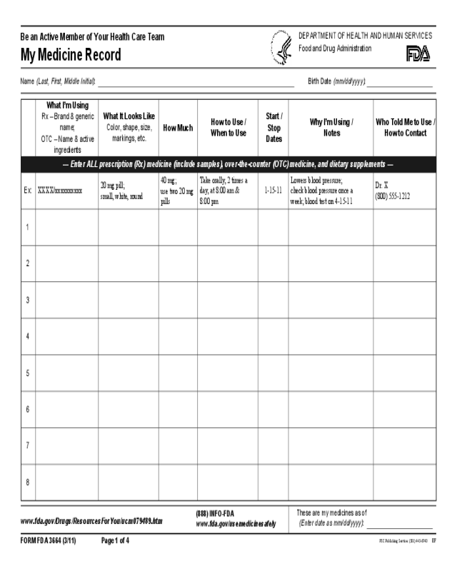 2024 Medical Record Form Fillable, Printable PDF & Forms Handypdf