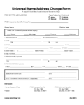 Change Of Address Form Fillable Printable Pdf And Forms Handypdf
