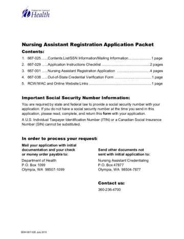 2025 Nursing Assistant Registration Form Fillable Printable Pdf Forms Handypdf 2025 Nursing Assistant Registration Form Fillable Printable Pdf Forms Handypdf