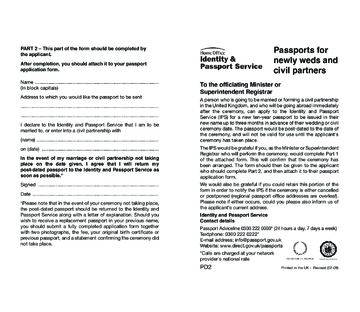 2024 Passport Name Change Form Fillable Printable PDF Forms Handypdf   Passports For Newly Weds And Civil Partners Page1 M 