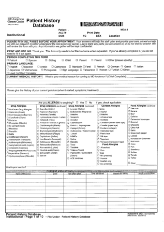 2024 Medical History Form - Fillable, Printable Pdf & Forms 