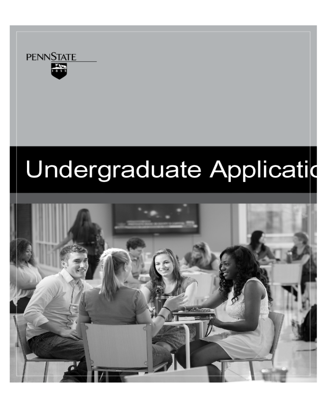 Pennsylvania State University Application Form - Pennsylvania State University