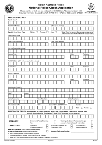 2024 Police Clearance Application Form Fillable Print - vrogue.co