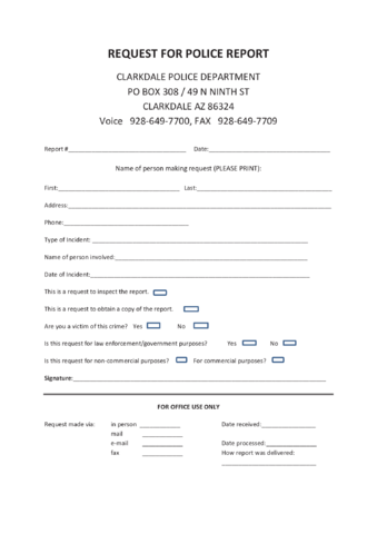 2024 Police Report Form - Fillable, Printable PDF & Forms | Handypdf