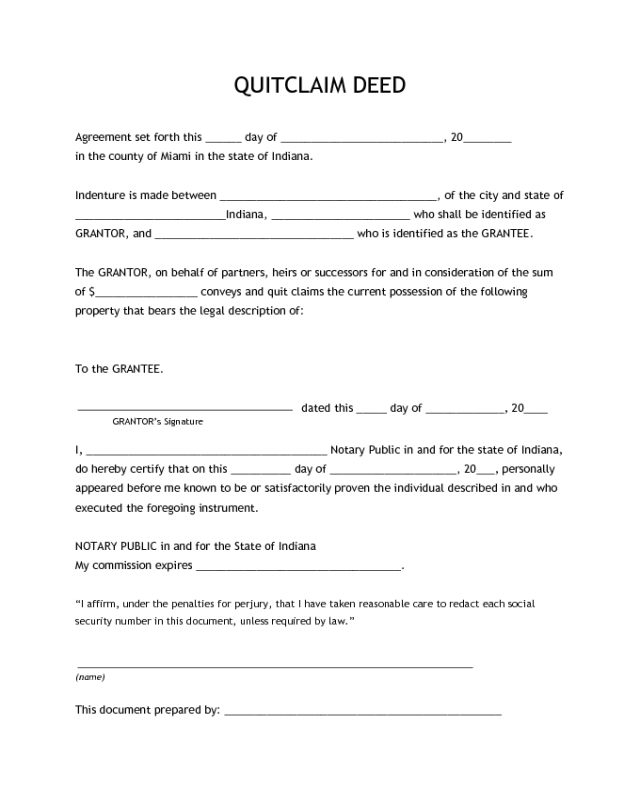 2020 quit claim deed form fillable printable pdf forms handypdf