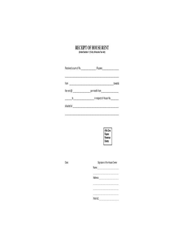 2022 House Rent Allowance Form Fillable Printable Pdf And Forms 9440