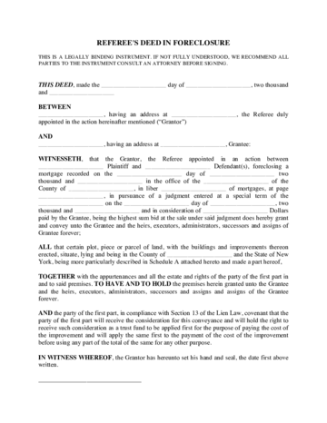 deed foreclosure referee handypdf formsbirds fillable referees