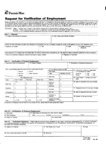 2022 Employment Verification Form  Fillable, Printable PDF & Forms