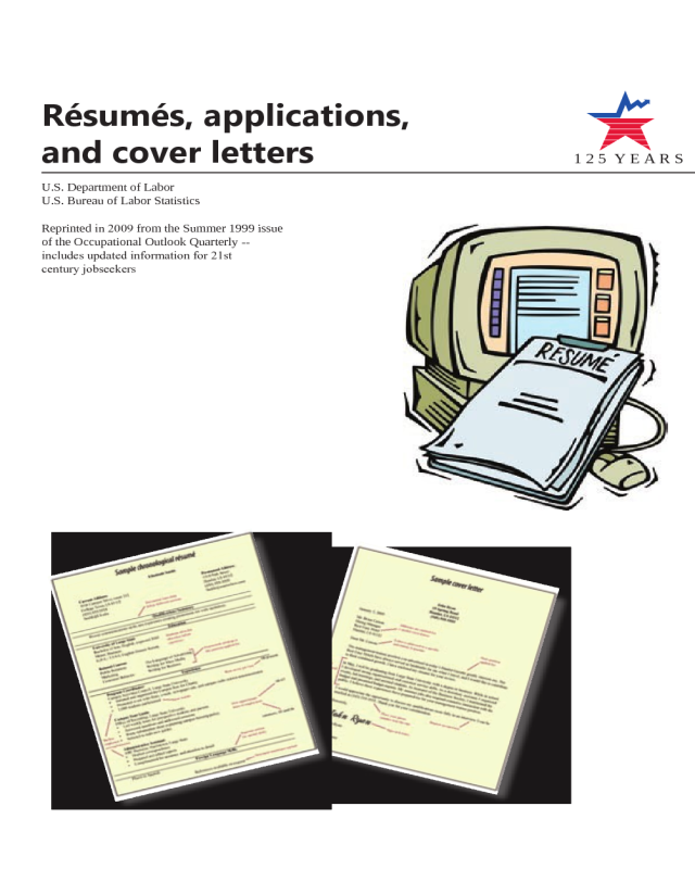 Resumes, Applications and Cover Letters