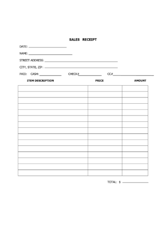 2024 Sales Receipt Form Fillable Printable PDF Forms Handypdf   Sales Receipt Sample Page1 M 