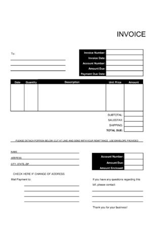 Sample Billing Invoice Template - Edit, Fill, Sign Online | Handypdf