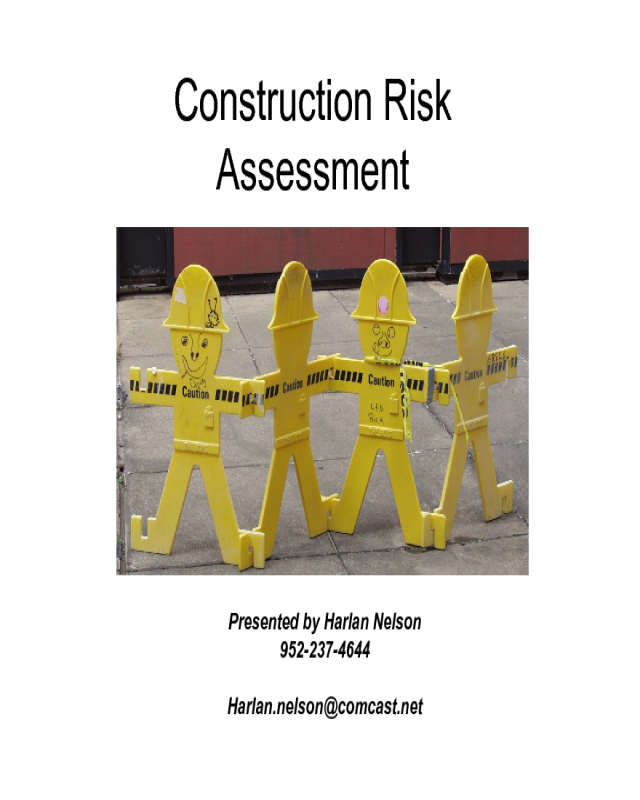 Sample Construction Risk Assessment