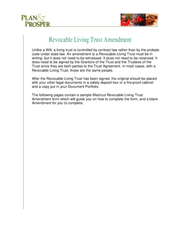 2024 Living Trust Form Fillable Printable PDF Forms Handypdf   Sample Living Trust Page1 M 