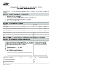 2024 Postal Service Change Of Address Form Fillable Printable PDF   Sample Postal Service Address Change Form Page1 M 