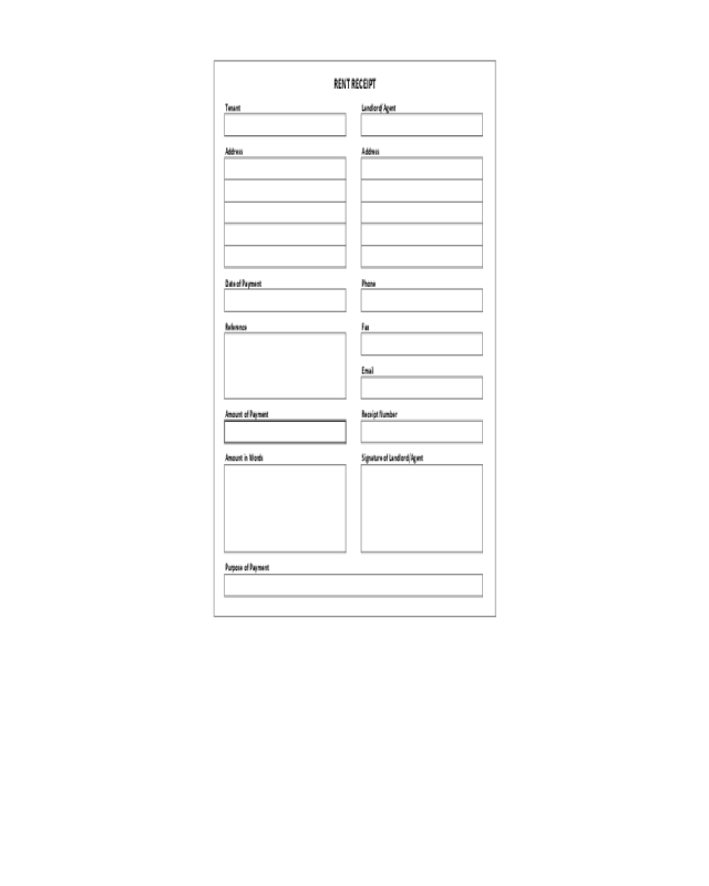 2023 Rent Receipt Form Fillable Printable PDF Forms Handypdf