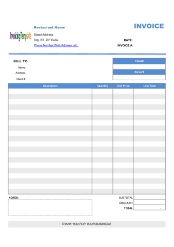 2024 Restaurant Receipt Template - Fillable, Printable PDF & Forms ...