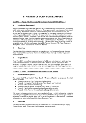 Statement of Work Example - Edit, Fill, Sign Online | Handypdf