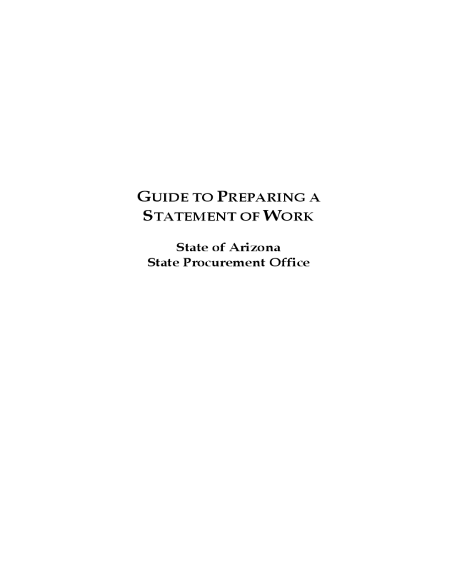 Statement of Work Guide
