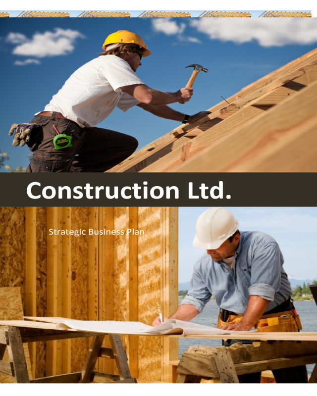 Strategic Business Plan Template for Construction