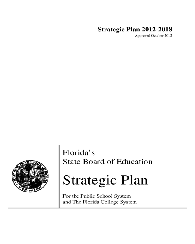 Strategic Plan - Florida Department of Education