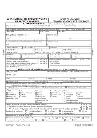 2024 Unemployment Insurance Form - Fillable, Printable PDF & Forms ...