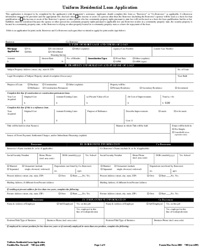 2024 Housing Loan Application Form Fillable Printable PDF Forms Handypdf