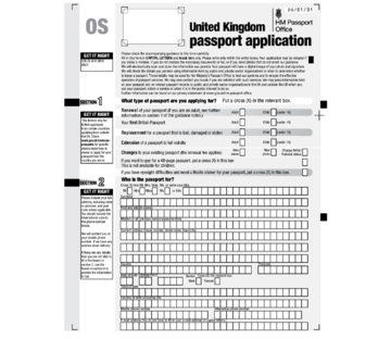 United Kingdom Passport Application - Edit, Fill, Sign Online | Handypdf