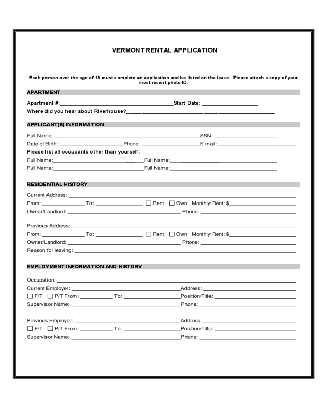 2022 Rental Application Form Fillable Printable Pdf And Forms Handypdf 9542