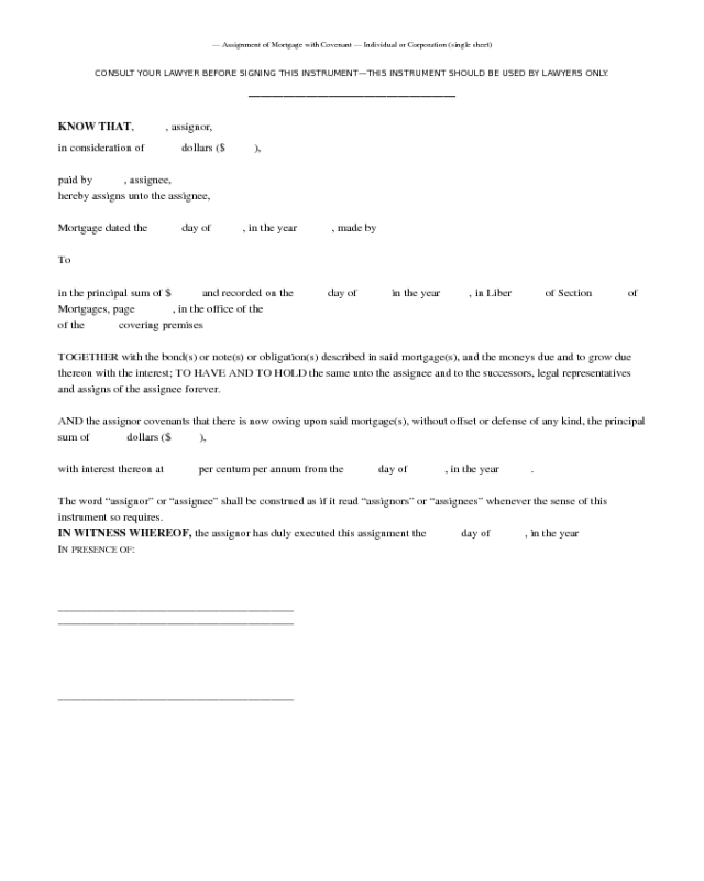 2020 Mortgage Agreement Form - Fillable, Printable PDF ...