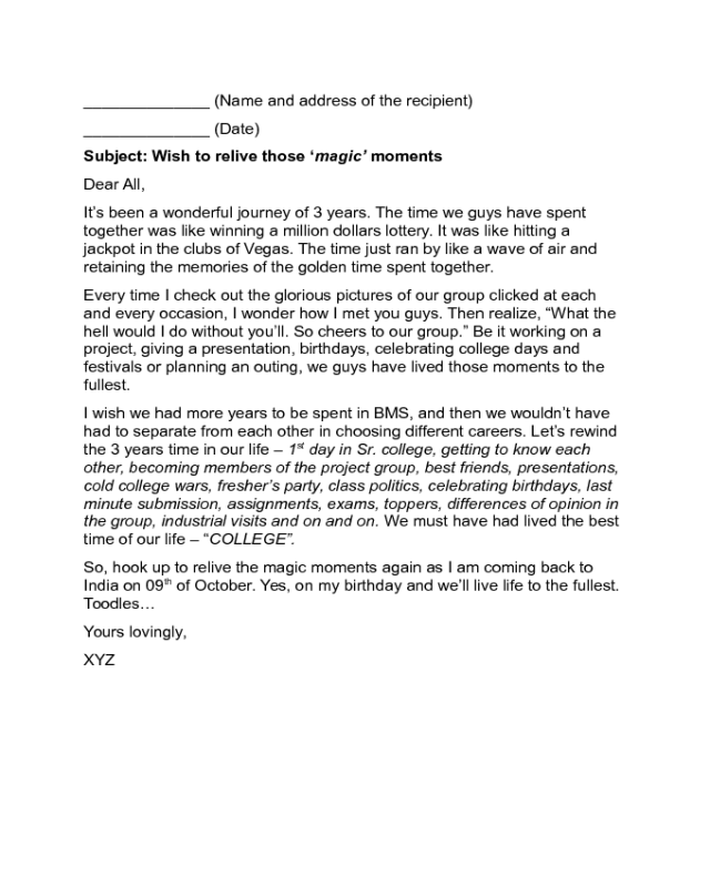 Friendship Letters Sample Edit Fill Sign Online Handypdf