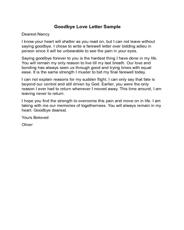 2022 Farewell Letter Templates Fillable Printable Pdf And Forms 