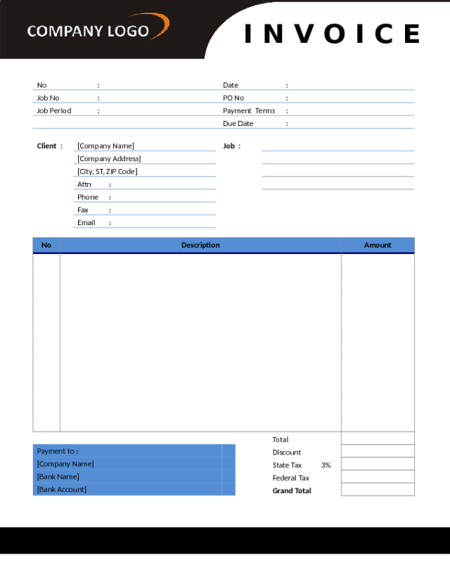 Modern General Invoice Template