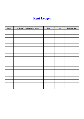 2025 Rental Ledger Template Fillable Printable PDF Forms Handypdf
