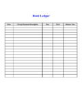 2023 Rental Ledger Template