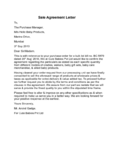 Sale Agreement Letter Sample - Edit, Fill, Sign Online | Handypdf