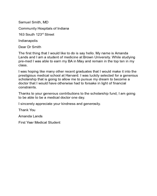 Scholarship Thank You Letter Example from handypdf.com