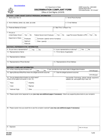 Form DS-4282 - Edit, Fill, Sign Online | Handypdf