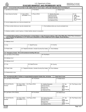 Form DS-5528 - Edit, Fill, Sign Online | Handypdf