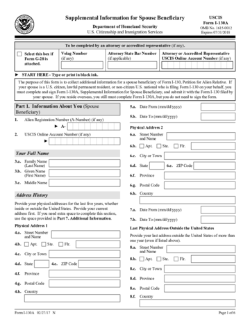 Form I-130A - Edit, Fill, Sign Online | Handypdf