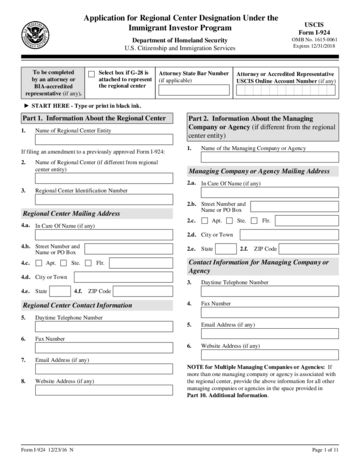 Form I-924 - Edit, Fill, Sign Online | Handypdf