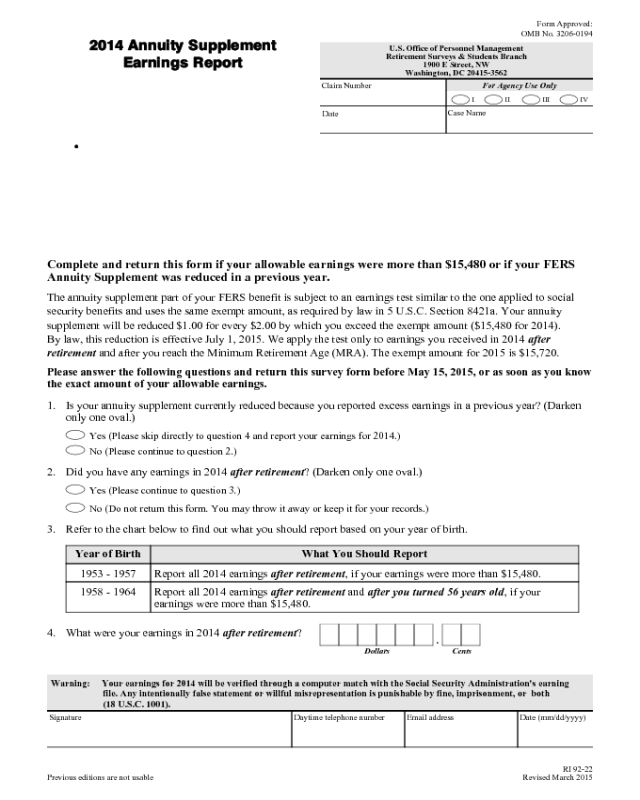 Form RI 92-022