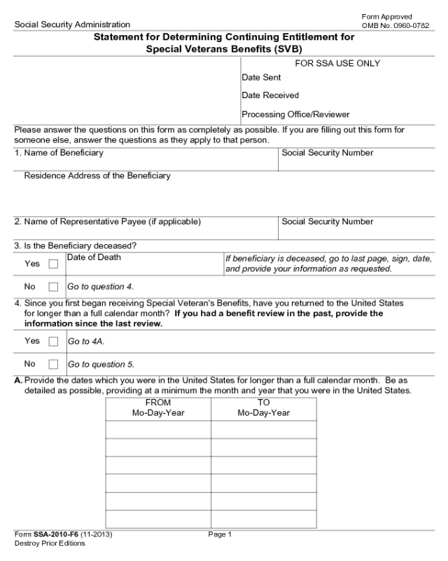 Printable Form Ssa 8006 F4 Printable Forms Free Online