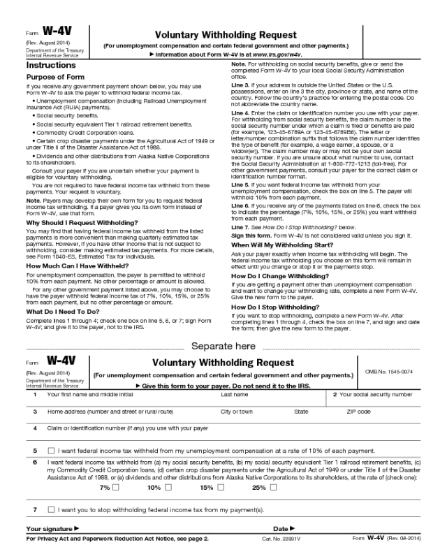 Irs Form W 4v 2024 Suki Zandra   Form W 4v Page1 