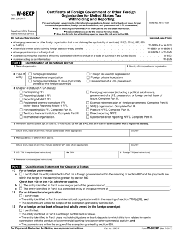Form W-8EXP - Edit, Fill, Sign Online | Handypdf