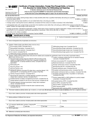 Form W-8IMY - Edit, Fill, Sign Online | Handypdf