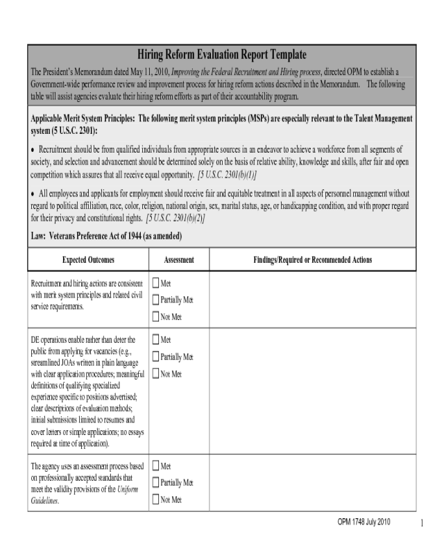 OPM Form 1748