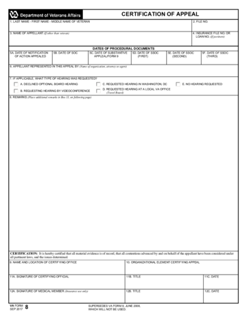 VA Form 8 - Edit, Fill, Sign Online | Handypdf