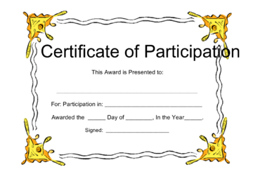 Blank Award Certificate Sample - Edit, Fill, Sign Online 