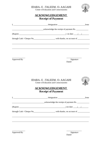 acknowledgement of receipt edit fill sign online handypdf